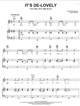 page one of It's De-Lovely (Piano, Vocal & Guitar Chords (Right-Hand Melody))