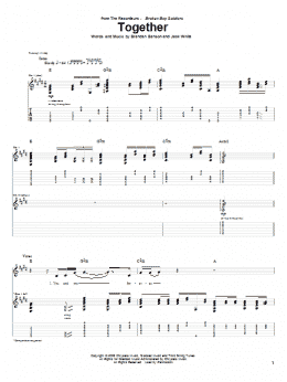 page one of Together (Guitar Tab)