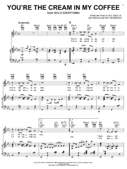 page one of You're The Cream In My Coffee (Piano, Vocal & Guitar Chords (Right-Hand Melody))
