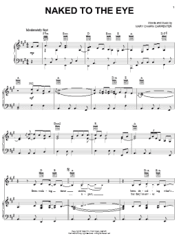 page one of Naked To The Eye (Piano, Vocal & Guitar Chords (Right-Hand Melody))