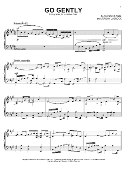 page one of Go Gently (Piano Solo)