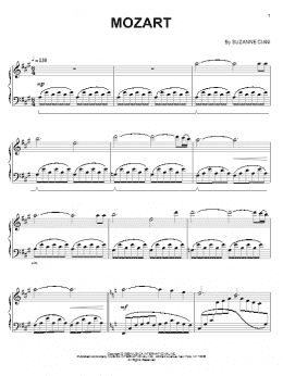 page one of Mozart (Piano Solo)
