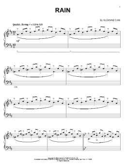 page one of Rain (Piano Solo)