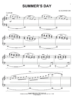 page one of Summer's Day (Piano Solo)