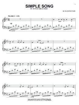 page one of Simple Song (Piano Solo)