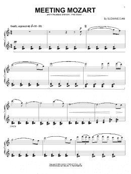page one of Meeting Mozart (Piano Solo)