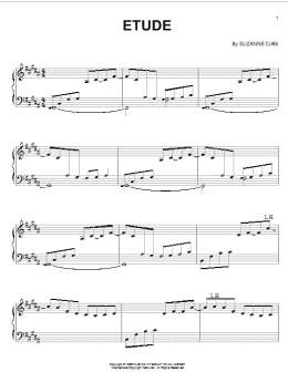 page one of Etude (Piano Solo)