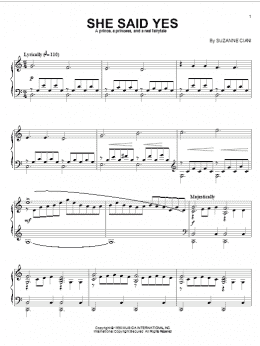 page one of She Said Yes (Piano Solo)