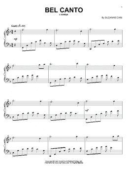page one of Bel Canto (Lullabye) (Piano Solo)