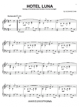page one of Hotel Luna (Piano Solo)