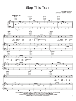 page one of Stop This Train (Piano, Vocal & Guitar Chords (Right-Hand Melody))