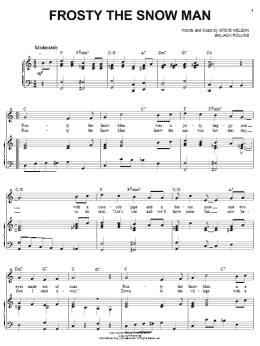 page one of Frosty The Snow Man (Piano & Vocal)