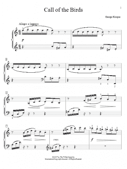 page one of Call Of The Birds (Educational Piano)