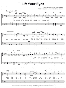 page one of Lift Your Eyes (Piano, Vocal & Guitar Chords (Right-Hand Melody))