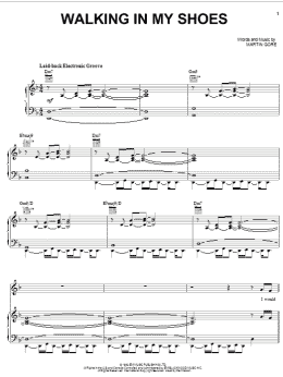 page one of Walking In My Shoes (Piano, Vocal & Guitar Chords (Right-Hand Melody))