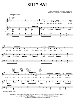 page one of Kitty Kat (Piano, Vocal & Guitar Chords (Right-Hand Melody))