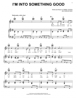 page one of I'm Into Something Good (Piano, Vocal & Guitar Chords (Right-Hand Melody))