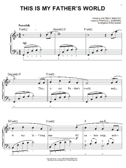 page one of This Is My Father's World (arr. Phillip Keveren) (Easy Piano)