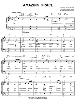 page one of Amazing Grace (arr. Phillip Keveren) (Easy Piano)