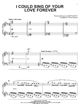 page one of I Could Sing Of Your Love Forever (arr. Phillip Keveren) (Piano Solo)