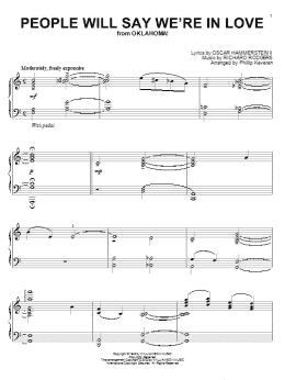 page one of People Will Say We're In Love (from Oklahoma!) (arr. Phillip Keveren) (Piano Solo)