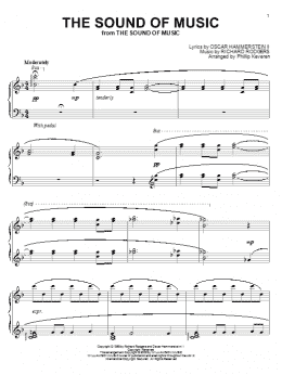 page one of The Sound Of Music (arr. Phillip Keveren) (Piano Solo)