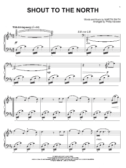 page one of Shout To The North (arr. Phillip Keveren) (Piano Solo)