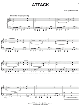 page one of Attack (Piano Solo)