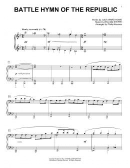 page one of Battle Hymn Of The Republic (arr. Phillip Keveren) (Piano Solo)
