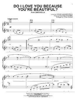 page one of Do I Love You Because You're Beautiful? (arr. Phillip Keveren) (Piano Solo)