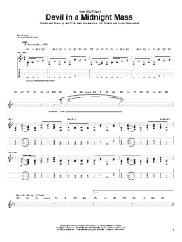 page one of Devil In A Midnight Mass (Guitar Tab)