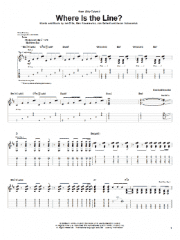 page one of Where Is The Line? (Guitar Tab)