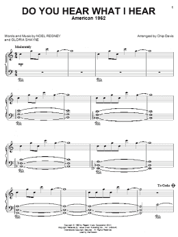 page one of Do You Hear What I Hear (Piano Solo)
