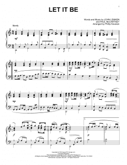 page one of Let It Be (arr. Phillip Keveren) (Piano Solo)