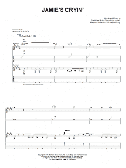 page one of Jamie's Cryin' (Easy Guitar Tab)