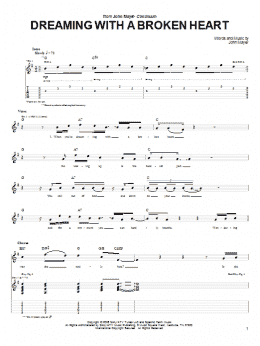 page one of Dreaming With A Broken Heart (Guitar Tab)