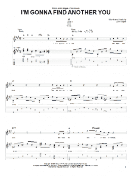 page one of I'm Gonna Find Another You (Guitar Tab)