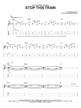 page one of Stop This Train (Guitar Tab)