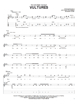page one of Vultures (Guitar Tab)
