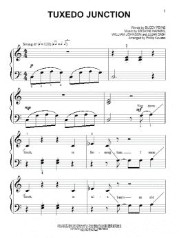 page one of Tuxedo Junction (arr. Phillip Keveren) (Beginning Piano Solo)