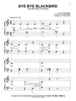 page one of Bye Bye Blackbird (arr. Phillip Keveren) (Beginning Piano Solo)