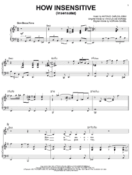 page one of How Insensitive (Insensatez) (Piano & Vocal)