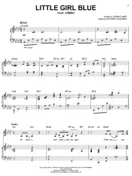 page one of Little Girl Blue (Piano & Vocal)
