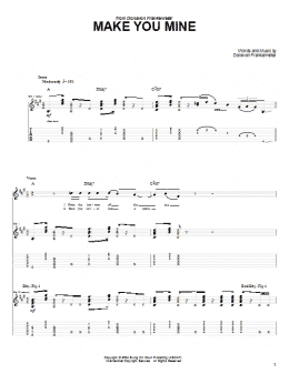 page one of Make You Mine (Guitar Tab)