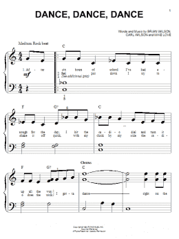 page one of Dance, Dance, Dance (Big Note Piano)