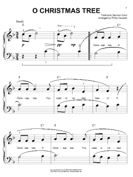 page one of O Christmas Tree (arr. Phillip Keveren) (Big Note Piano)