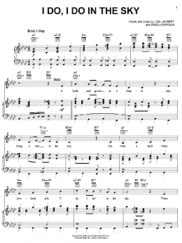 page one of I Do, I Do In The Sky (Piano, Vocal & Guitar Chords (Right-Hand Melody))