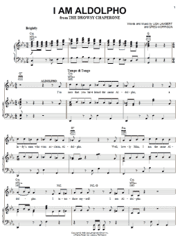 page one of I Am Aldolpho (Piano, Vocal & Guitar Chords (Right-Hand Melody))