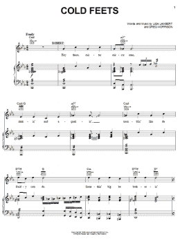 page one of Cold Feets (Piano, Vocal & Guitar Chords (Right-Hand Melody))