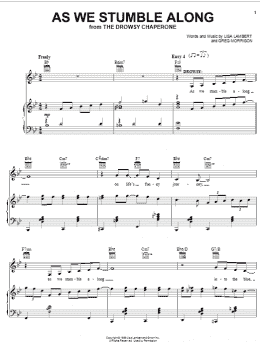 page one of As We Stumble Along (Piano, Vocal & Guitar Chords (Right-Hand Melody))